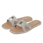 Glittering Charcoal Flats