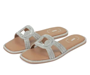 Glittering Charcoal Flats